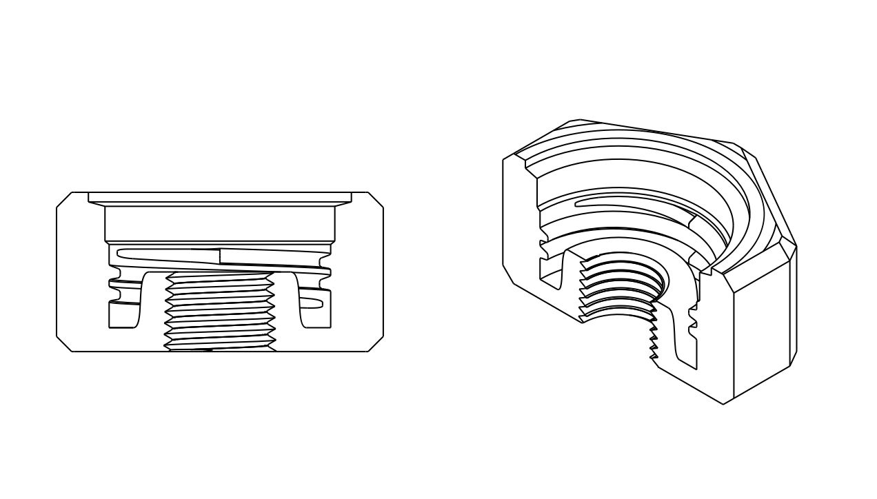 bracket cutaway